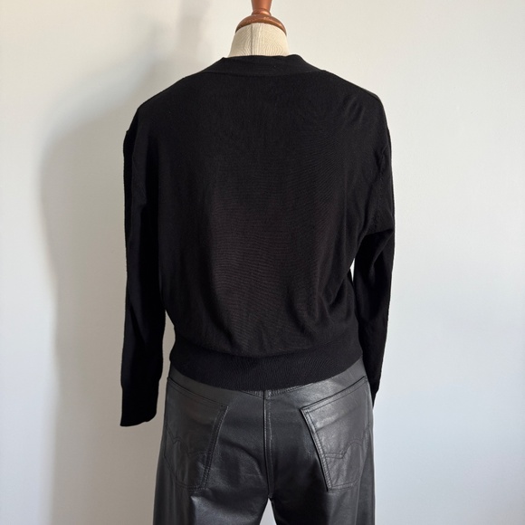 Zara - Black Button Down Knit Cardigan - Picture 2 of 7